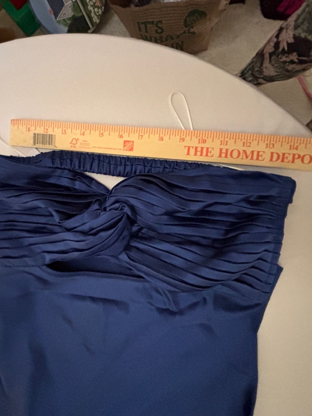 Royal Blue Slinky Strapless Form-fitting Dress ~ New Women’s Size 10 - Picture 13 of 15